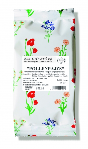POLLENPAJZS-TEAKEVERÉK SZÉNANÁTHA TERÁPIA KIEGÉSZÍTÉSÉHEZ
