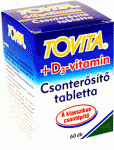 Tovita+ D3-vitamin Csonterősítő tabletta 60x