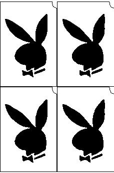 19. Playboy mini sablon