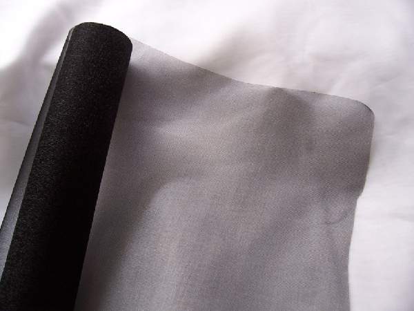 fekete 23,5 cm * 10 m organza