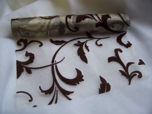 inda mint�s kr�m alapon csoki organza (24 cm * 5 m)