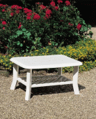 NISO elegáns fehér alacsony asztal 90x60cm