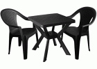 NILO 79x79cm antracit asztal