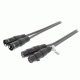 XLR Sztereó Kábel 2x XLR 3-Pólusú Dugó - 2x XLR 3-Pólusú Aljzat 0.50 m Sötétszürke (15030)