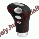 Sebváltógomb COBRA piros varrásS15018Pilot