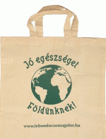 Textil táska 380x420 mm "Jó egészséget Földünknek"