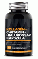 Kollagén, c-vitamin és hialuronsav, tartalmú étrend-kiegészítő kapszula