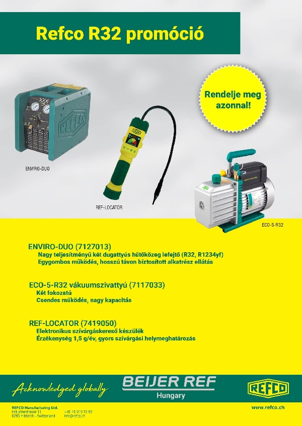 Refco R32 szett promóciós szett 2 (Lefejtő + vákuumszivattyú