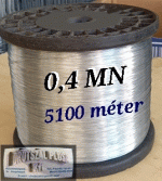  0,4 MN (6x) 51000 méter (kb 5 kg) horganyzott keretfűző huzal dobra csévélve
